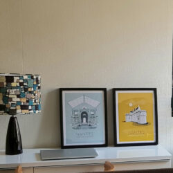 Abat-jour ovale à bouts pointus